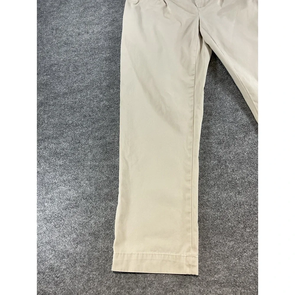 Polo Ralph Lauren Ethan Pant 35x32 Men Beige Khaki 100% Cotton Classic Chino